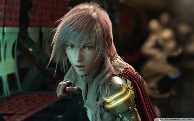 Character with Pink Hair — Gray, Serious