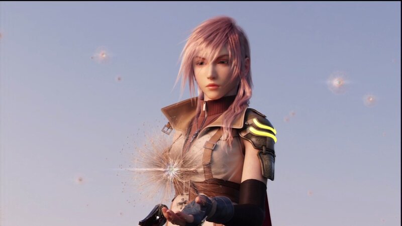 character with pink hair holding spark