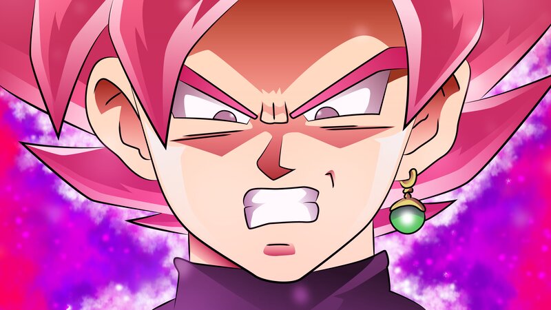 Character with Pink Hair — Intense, Anime