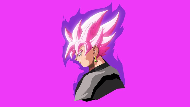Character with Pink Hair — Purple, Dramatic, Anime, Spiky Hair