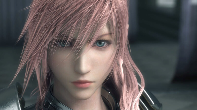 Character with Pink Hair — Serious
