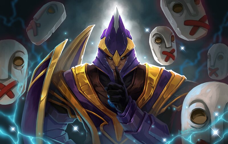 Character with Purple Armor