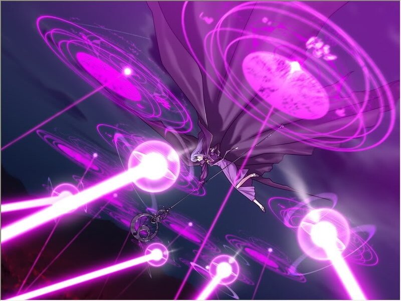 Character with Purple Energy — Dramatic, Night
