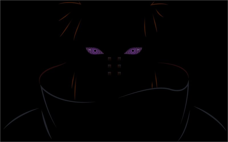 Character with Purple Eyes — Black, Dark, Mysterious