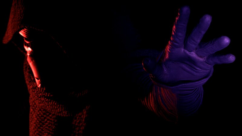 Character with Purple Glove