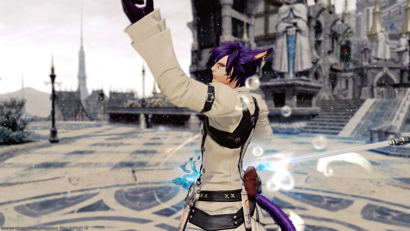 Character with Purple Hair — Dramatic, Winter
