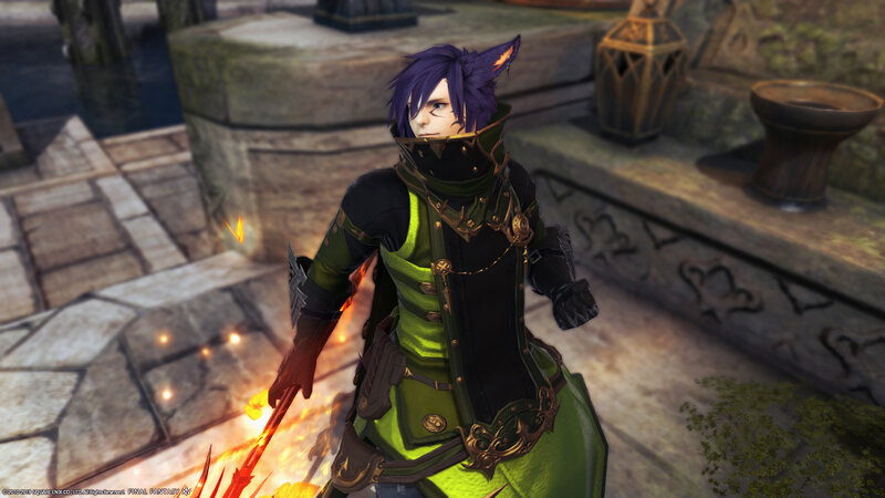 Character with Purple Hair — Green