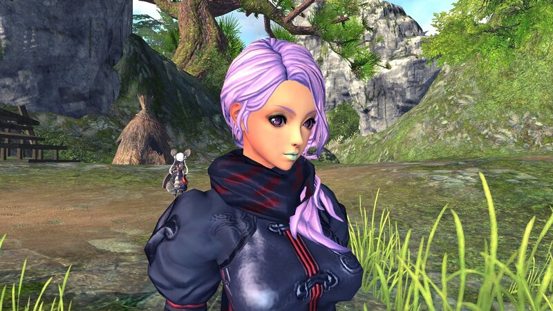 Character with Purple Hair — Serene