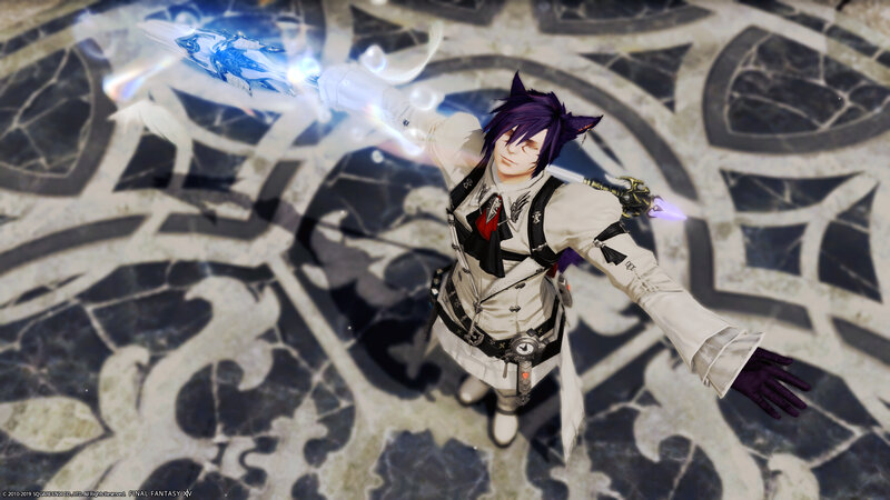 Character with Purple Hair — White
