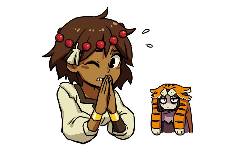 Character with Red Beads