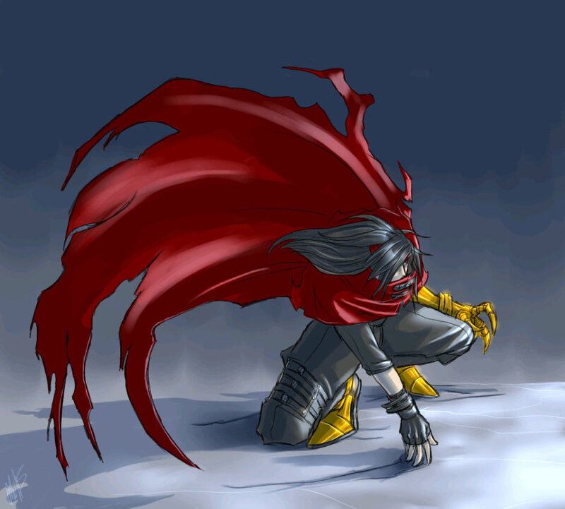 Character with Red Cape — Dramatic