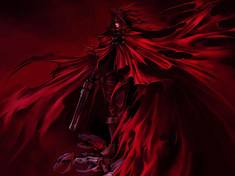 Character with Red Cloak