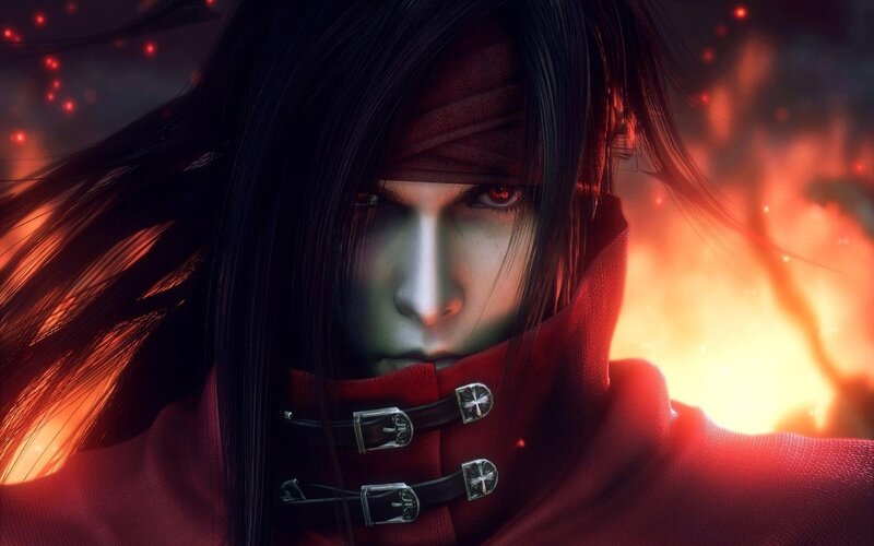 Character with Red Eyes — Dramatic, Digital Art, Red Cloak