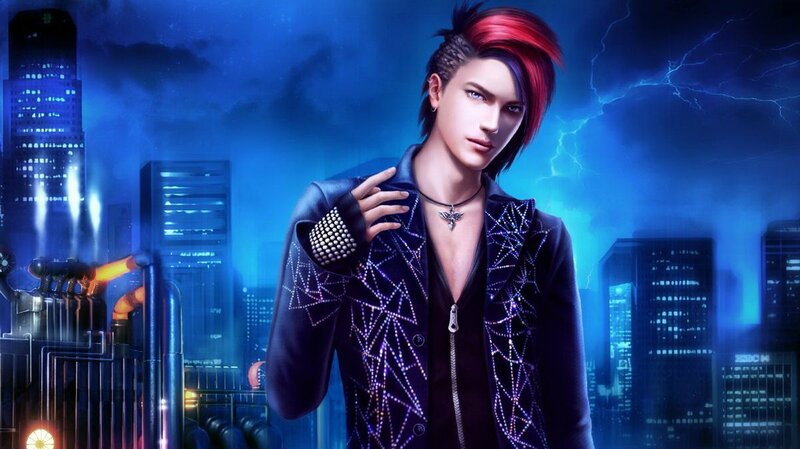 Character with Red Hair — Blue