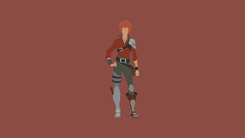 Character with Red Hair — Brown