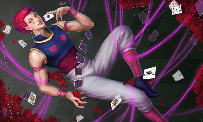 Character with Red Hair — Dramatic, Digital Art, Playing Cards