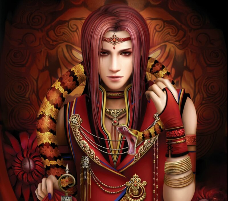 Character with Red Hair — Dramatic