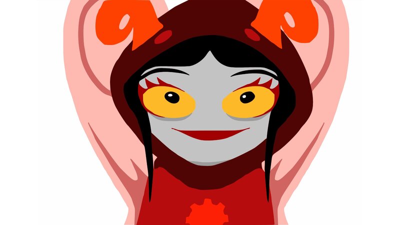Character with Red Horns — Playful