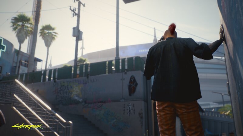 Character with Red Mohawk