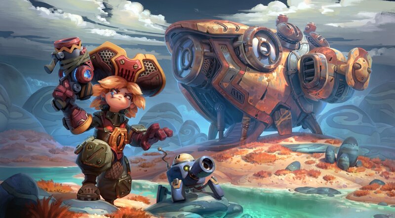Character with Robot Companion