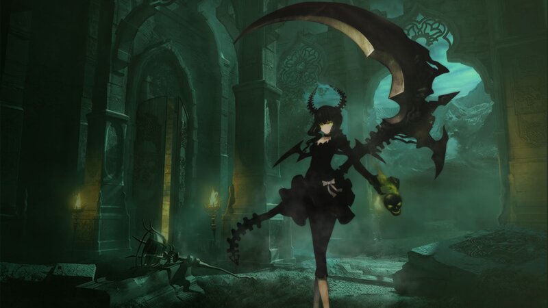 Character with Scythe — Black, Dark, Ominous
