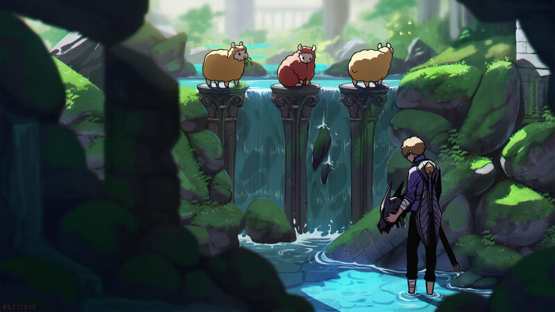Character with Sheep