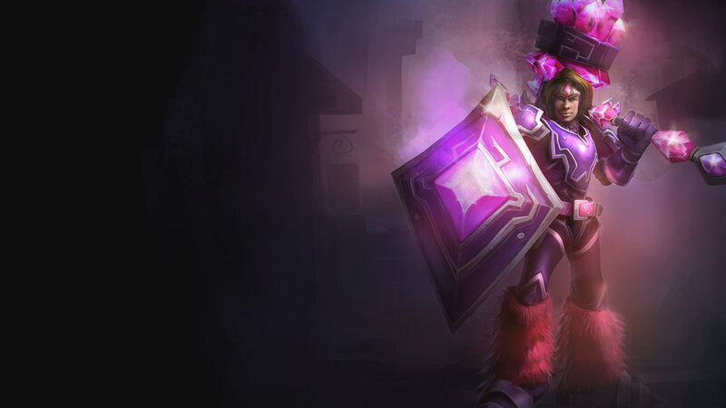 Character with Shield and Staff