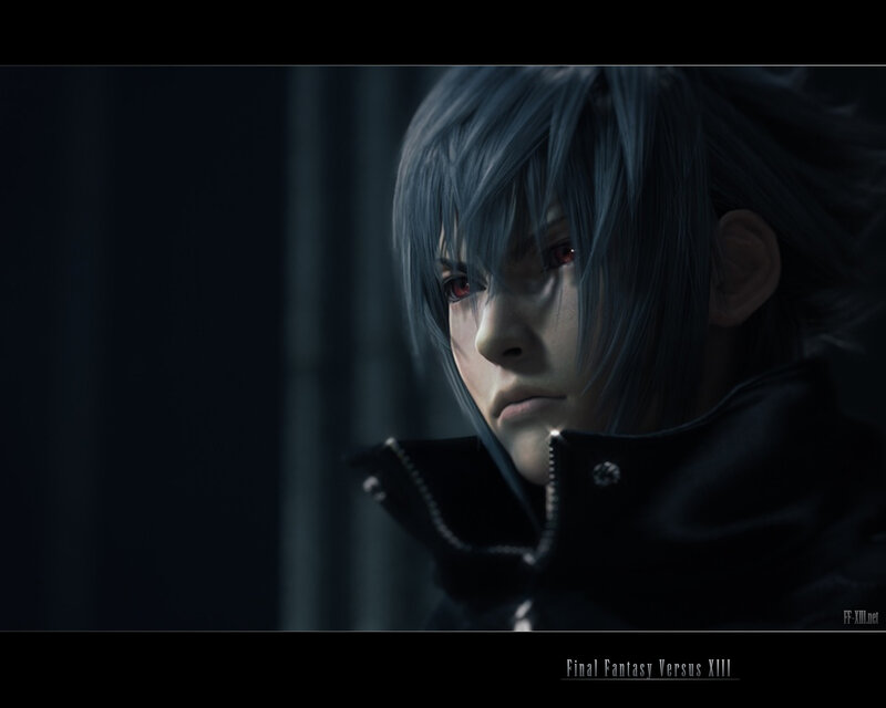 Character with Silver Hair — Black, Dramatic, 3d Render, Red Eyes