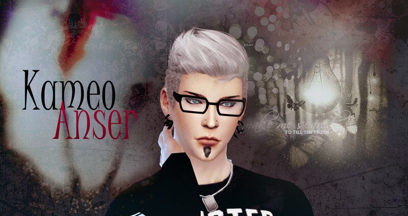 Character with Silver Hair — Black, Dramatic, 3d Render