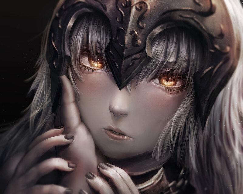 Character with Silver Hair — Gray, Dramatic
