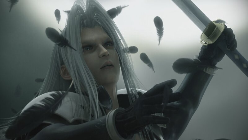 Character with Silver Hair — Gray
