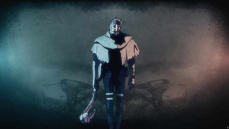 Character with Skeletal Arm