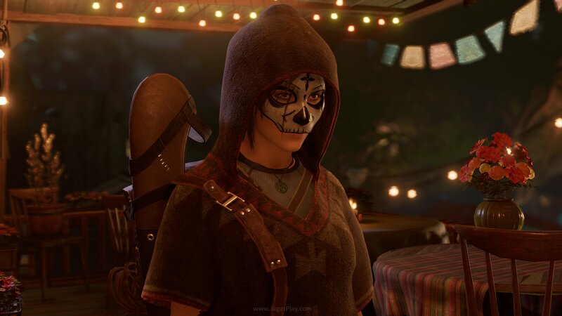 Character with Skull Makeup — Brown
