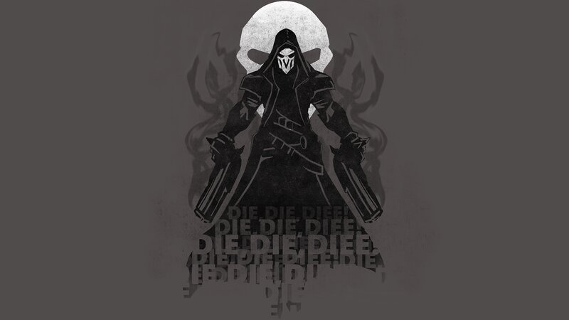 Character with Skull Mask — Black, Dark, Dramatic