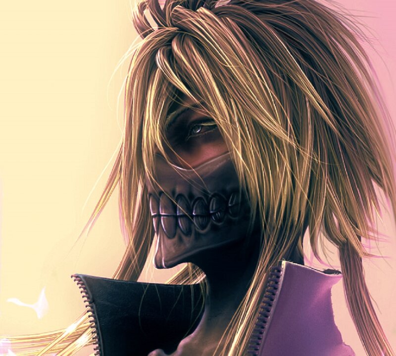 Character with Skull Mask — Brown