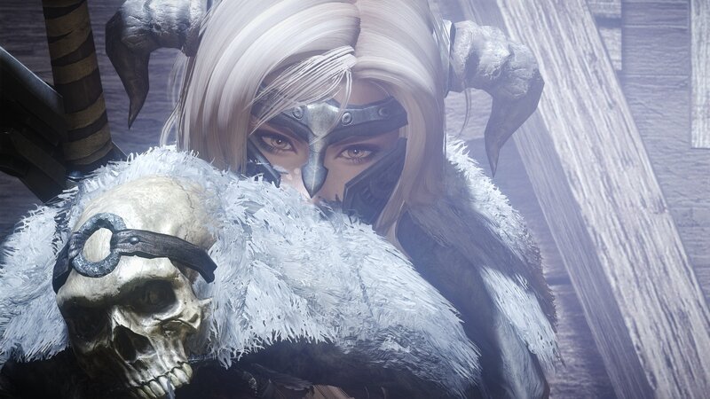 Character with Skull