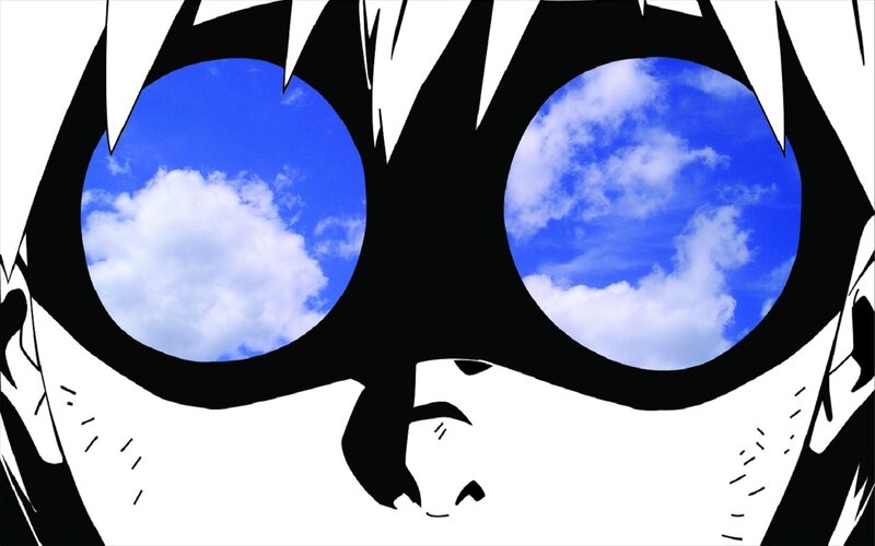 character with sky in eyes