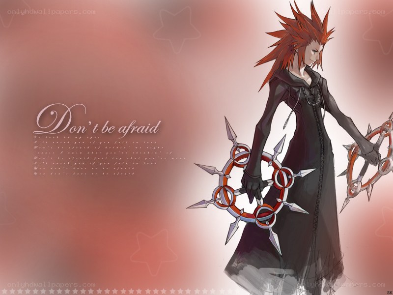 Character with spiky red hair