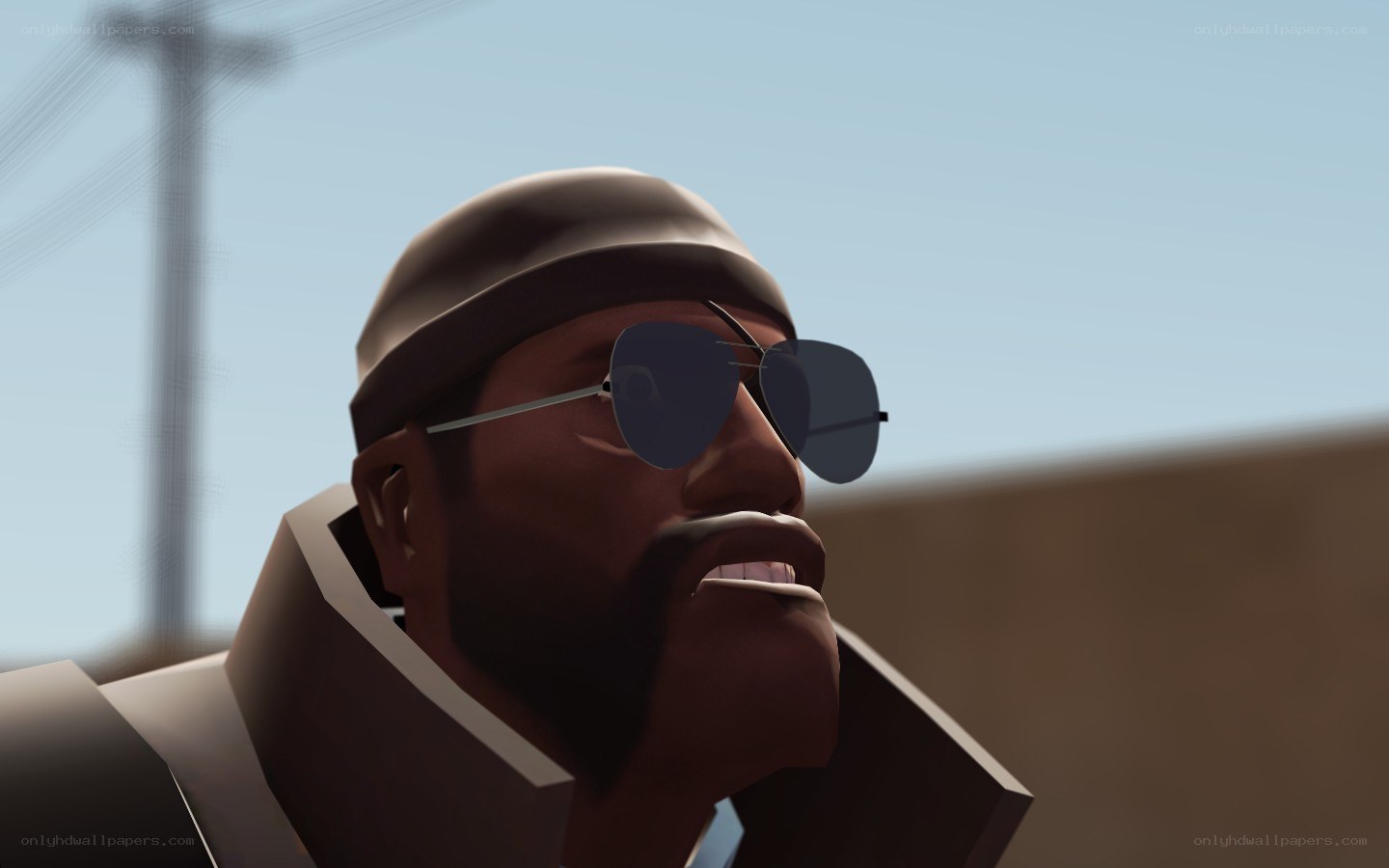 character with sunglasses and hat