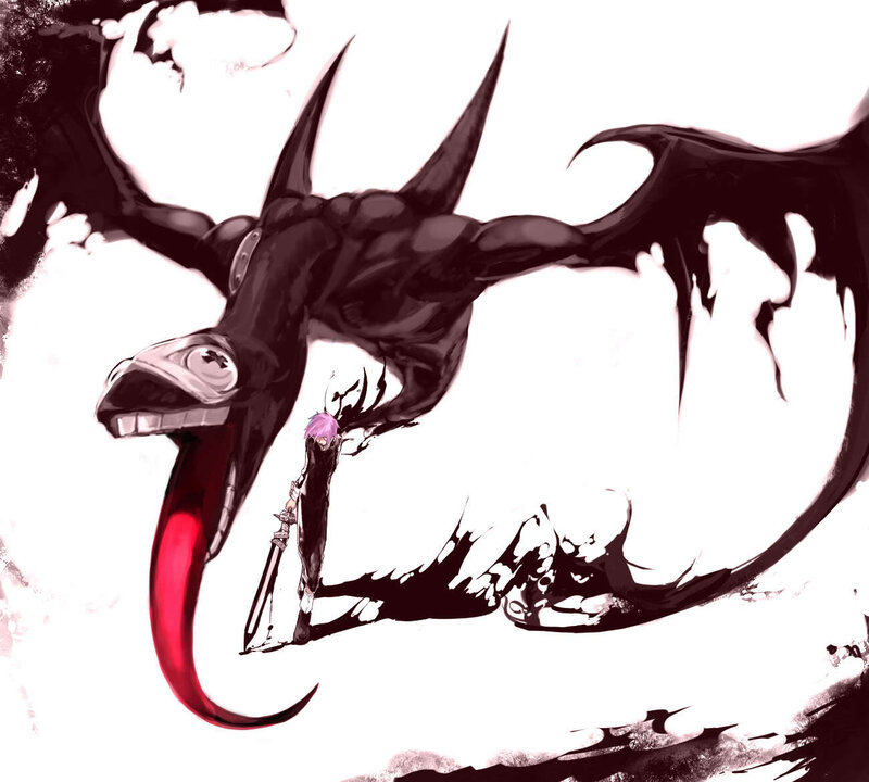 Character with Sword — Black