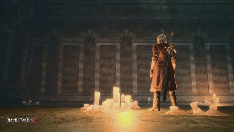 Character with Sword — Brown, Dramatic, Night