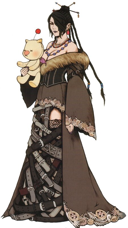 Character with teddy bear