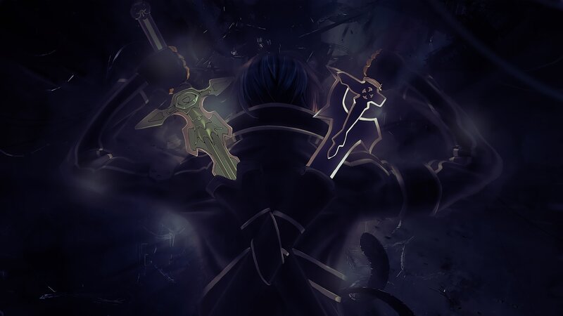 Character with Two Swords