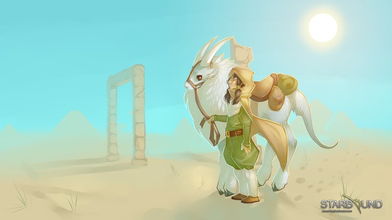 Character with White Creature