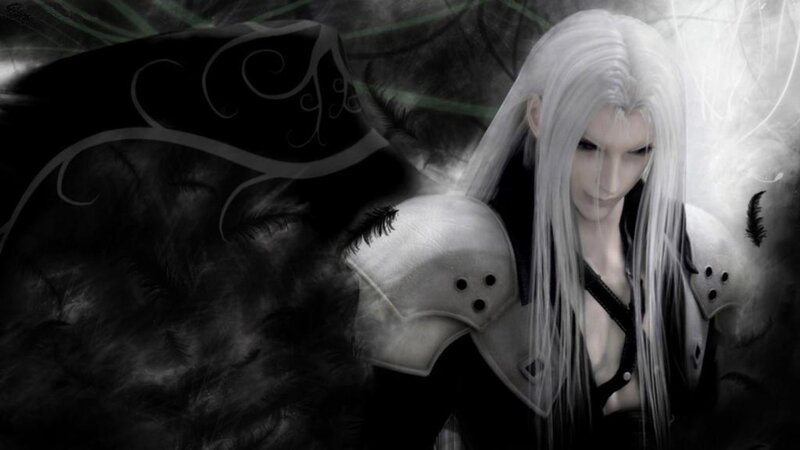 character with white hair and armor