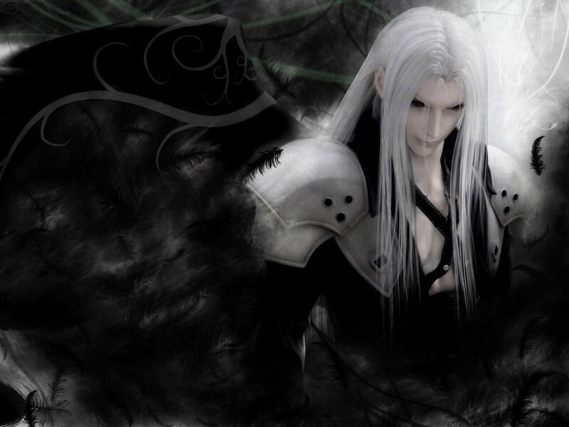 Character with white hair and armor