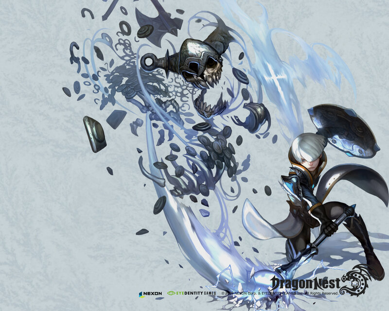 Character with White Hair — Dramatic, Digital Art, Sword