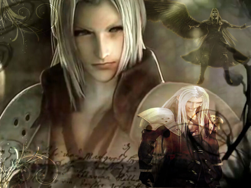 Character with White Hair — Gray