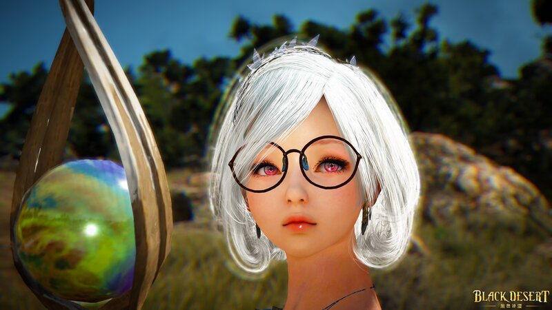 Character with White Hair — Serene, Afternoon