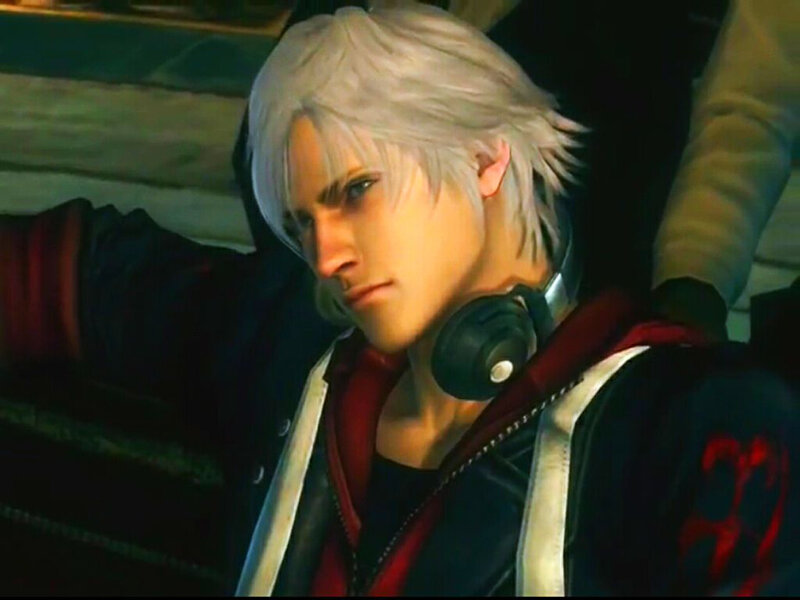 Character with White Hair — Serious, 3d Render
